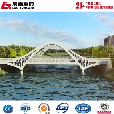 Custom Steel Truss Bridge with Hot-Dipped Galvanized Finish