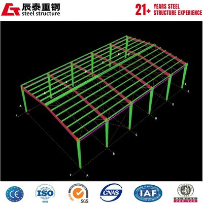 Q355B hot-rolled H-shaped steel steel structure industrial building portal steel frame warehouse