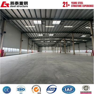 Large span space of portal steel frame hot-rolled H-shaped steel structure warehouse building