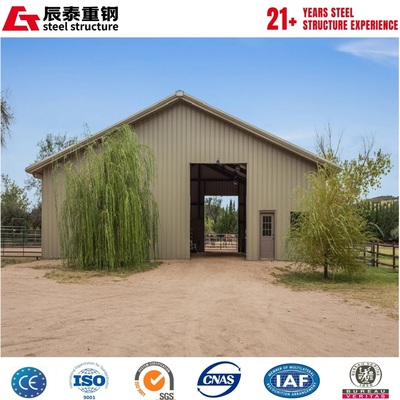 Customized scheme galvanized portal steel frame agricultural building breeding farm