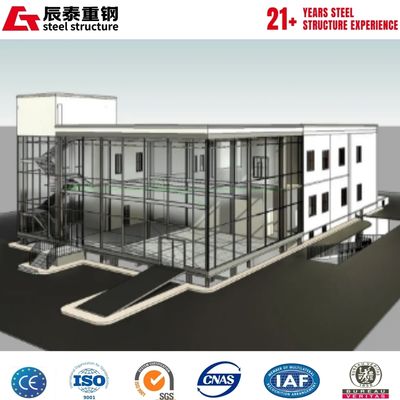 Column-Free And Open Large-Span Design Steel Structure Car Showroom