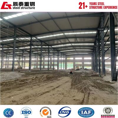 Q355B corrosion-resistant large-span polyurethane sandwich panel steel structure workshop building