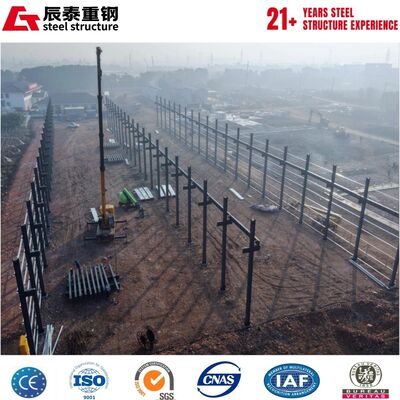 Custom-made hot-rolled Q355B steel structure buildings from factories in China.