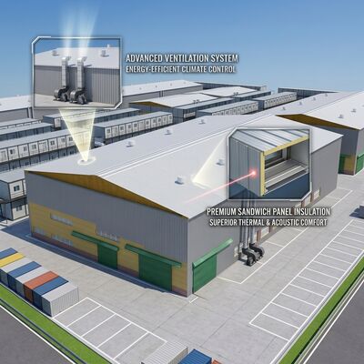 Anti-corrosion Multi-coating Steel Building for High Humidity Environments